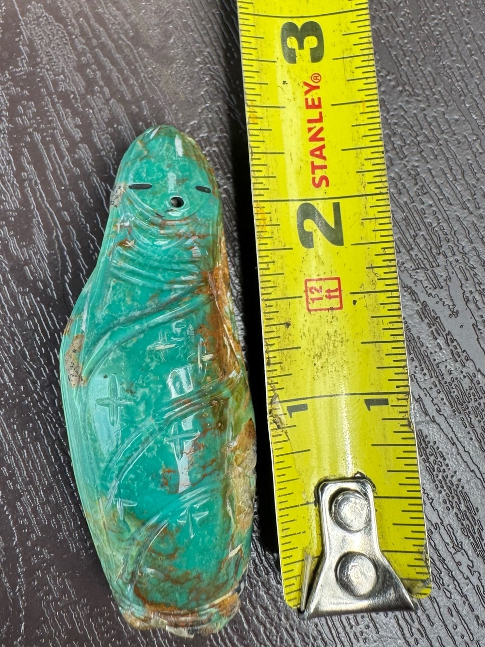 Turquoise Stone Guardian Sculpture - Brand: - Picture 3 of 4